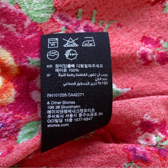 & Other Stories Floral Skirt size 6 - Picture 6 of 9